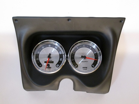 67-68 Camaro 2-Hole Black Classic Dash with American Muscle Autometer 5" Speedo & Tach